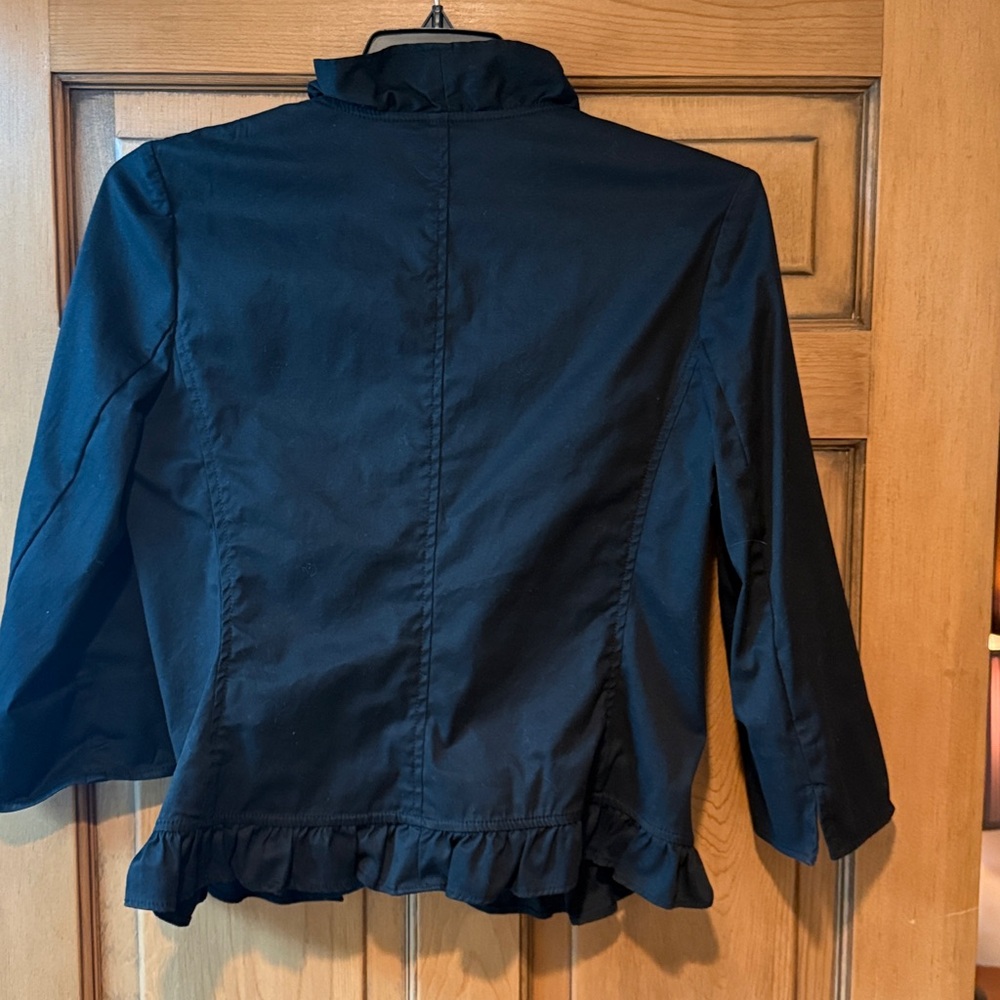 Talbots Black Ruffle Jacket - Picture 7 of 7